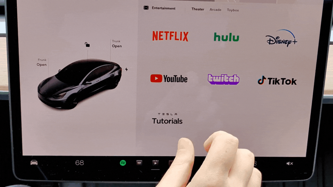 YouTube & Netflix Carplay AI-Box voor TESLA