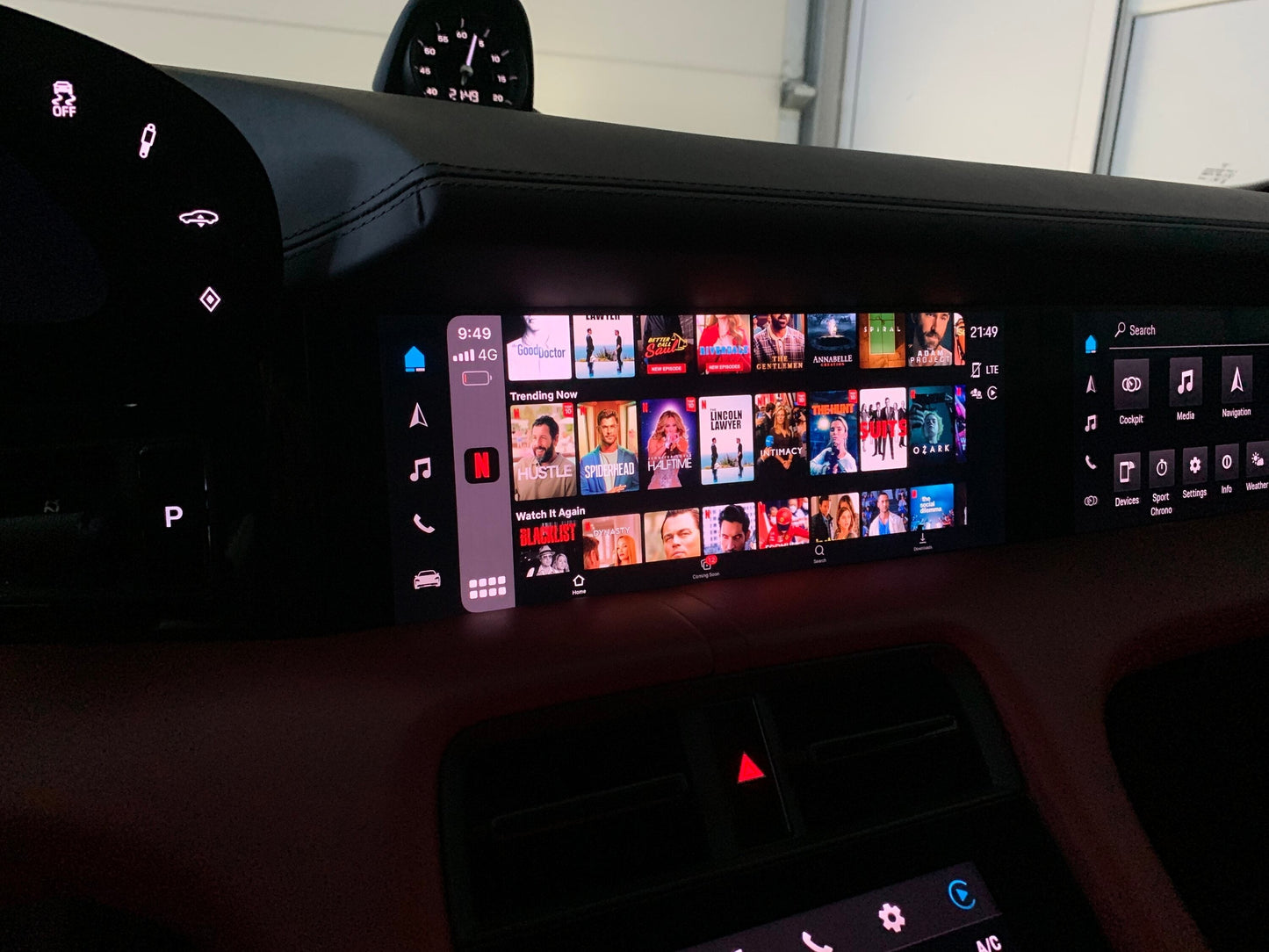 Youtube &amp; Netflix AI-Box voor Porsche 